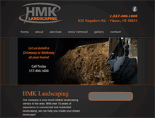 Tablet Screenshot of hmklandscaping.com